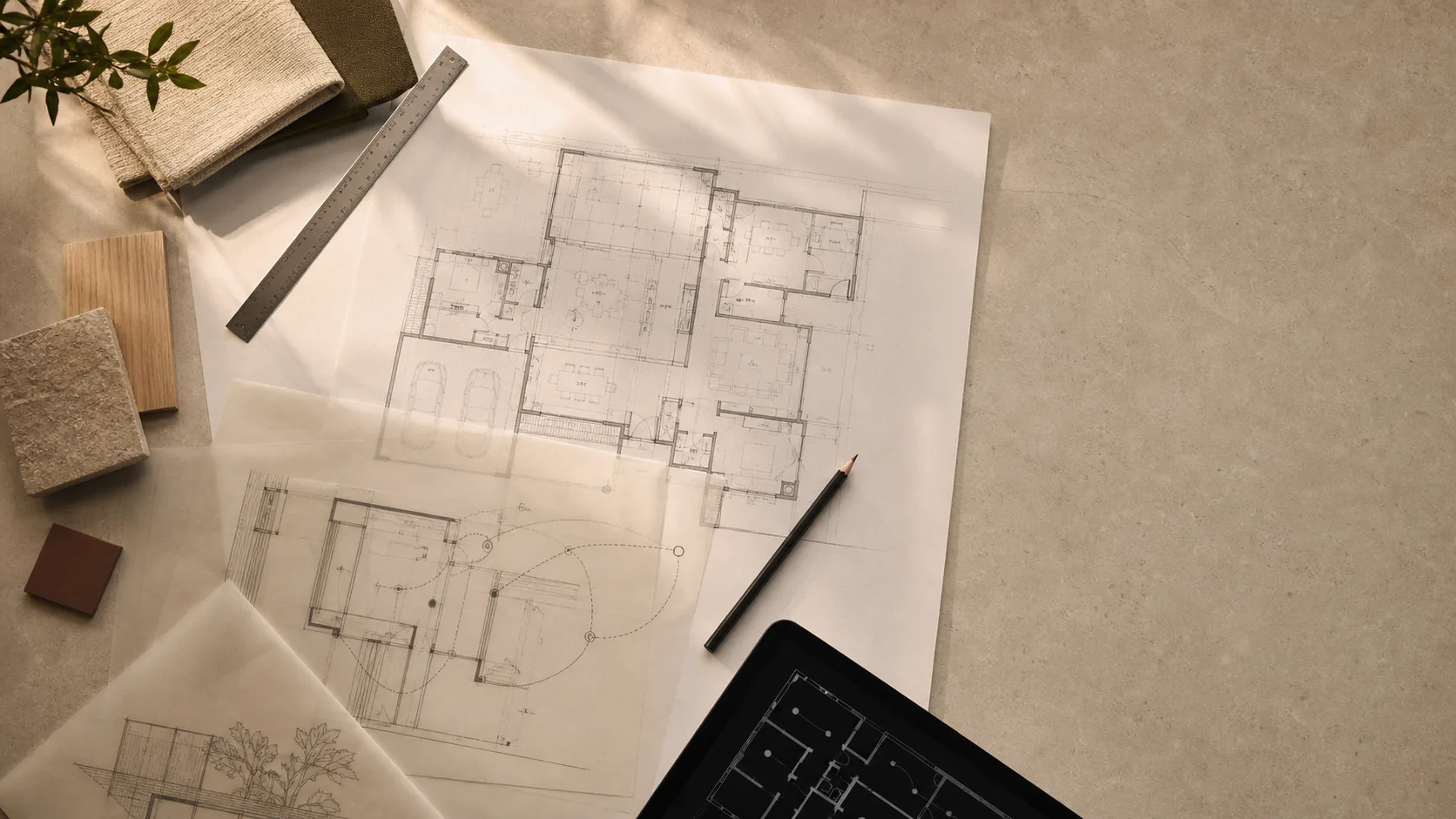 Planritning och materialstudie inför en Smart Home Audit